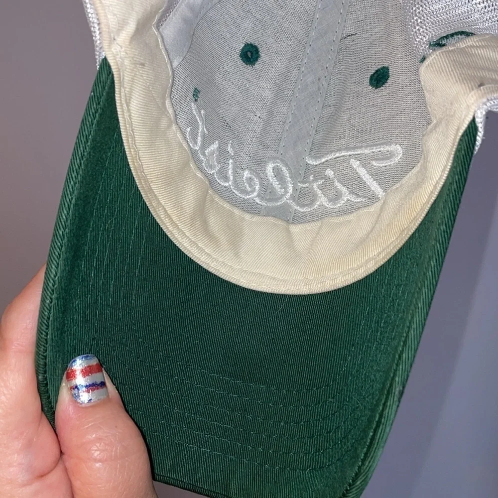 Titleist Foot Joy Green White Mesh Back Baseball Hat Cap OS